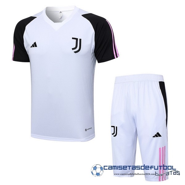 adidas Entrenamiento Conjunto Completo Juventus Equipación 2023 2024 Negro Blanco Rosa
