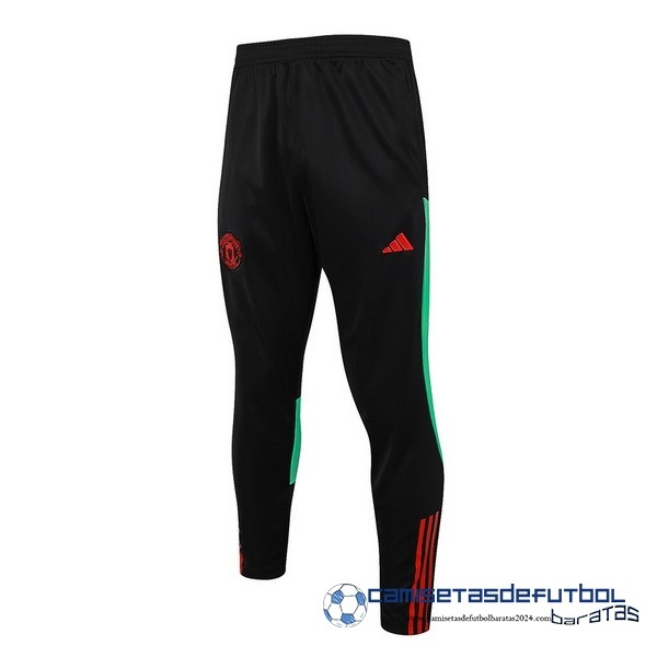 adidas Pantalones Deportivos Manchester United Equipación 2023 2024 Negro I Rojo