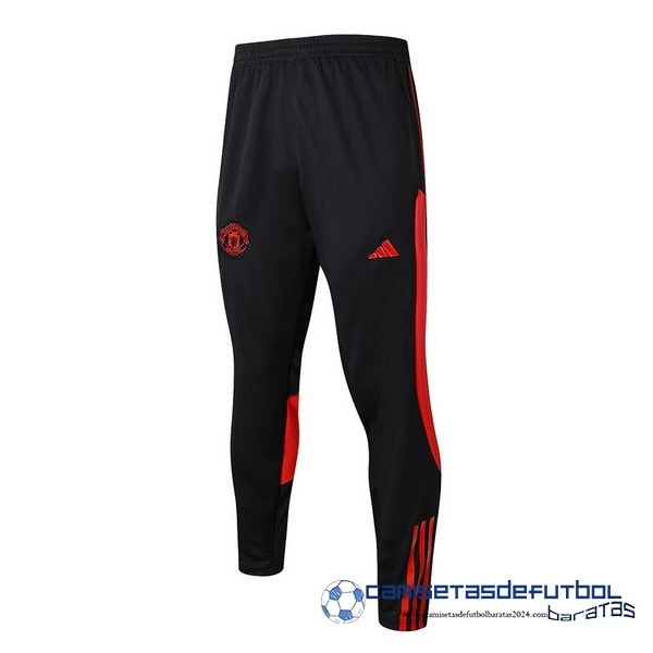 adidas Pantalones Deportivos Manchester United Equipación 2023 2024 Negro Rojo