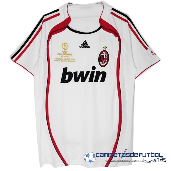 adidas Segunda Camiseta AC Milan Retro 2006 2007 Blanco Rojo