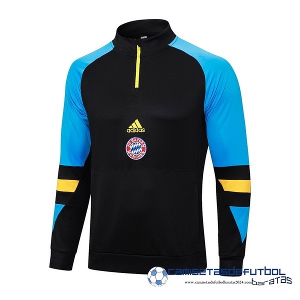 adidas Sudadera Entrenamiento Bayern Múnich Equipación 2023 2024 Negro Azul Amarillo