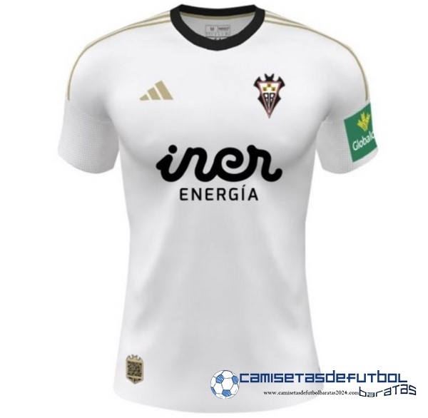 adidas Tailandia Casa Camiseta Albacete Equipación 2023 2024 Blanco