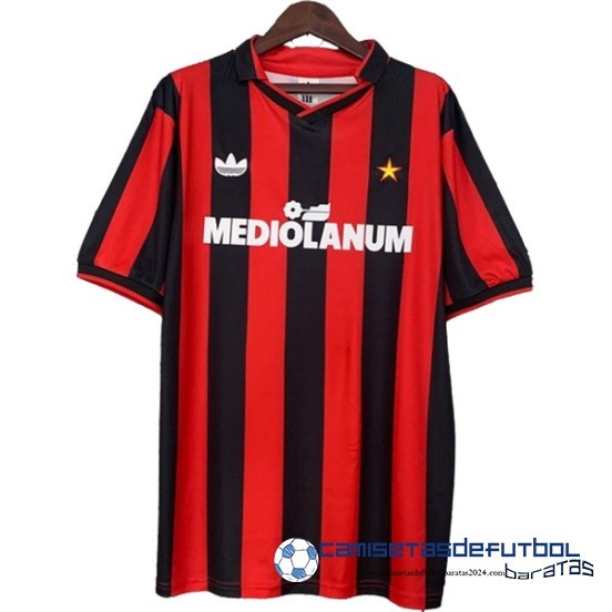Casa Camiseta AC Milan Retro 1990 1991