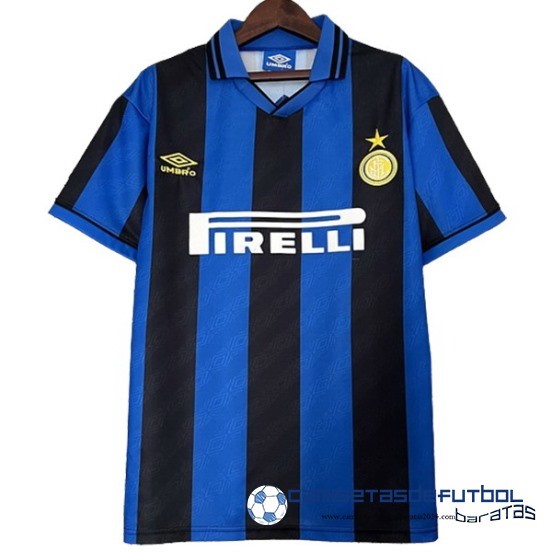 Casa Camiseta De Inter Milán Retro 1995 1996