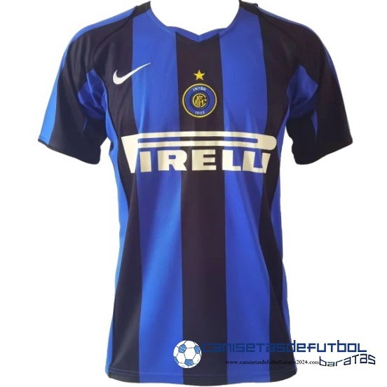 Casa Camiseta De Inter Milán Retro 2004 2005