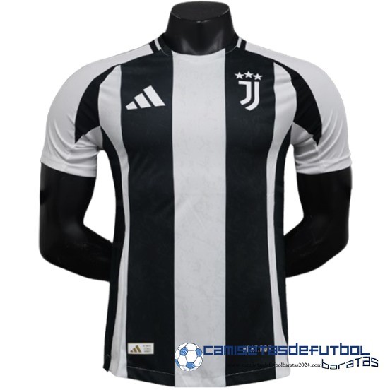 Concepto Casa Jugadores Camiseta Juventus Equipación 2024 2025 Blanco Negro