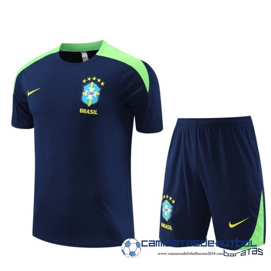 Entrenamiento Conjunto Completo Brasil Equipación 2024 Azul Marino Verde