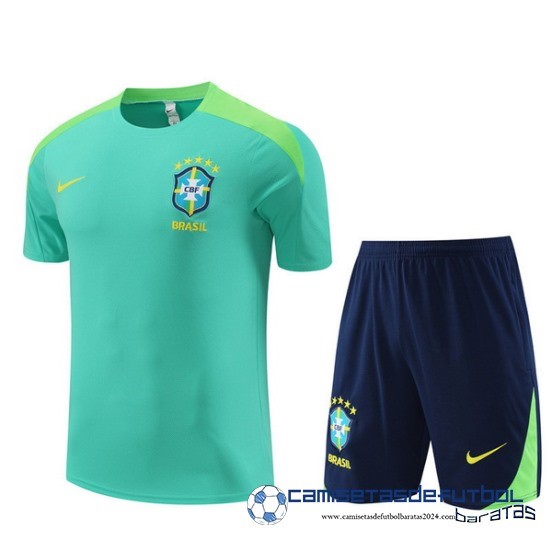 Entrenamiento Conjunto Completo Brasil Equipación 2024 Verde Azul