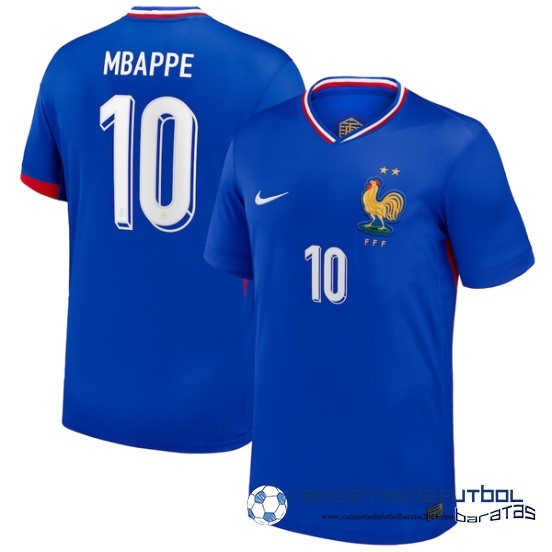 NO.10 Mbappe Tailandia Casa Camiseta Francia Equipación 2024