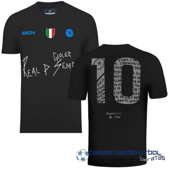 NO.10 Tailandia Especial Camiseta Napoli Equipación 2024 Negro