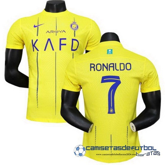 NO.7 Ronaldo Tailandia Casa Jugadores Camiseta Al Nassr Equipación 2023 2024