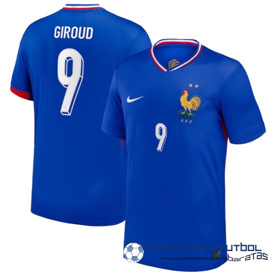 NO.9 Giroud Tailandia Casa Camiseta Francia Equipación 2024