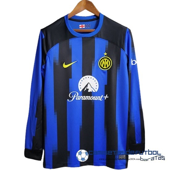 Tailandia Casa Camiseta Inter Milán Manga Larga Equipación 2023 2024