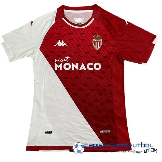 Tailandia Casa Jugadores Camiseta AS Monaco Equipación 2023 2024 Rojo I Blanco