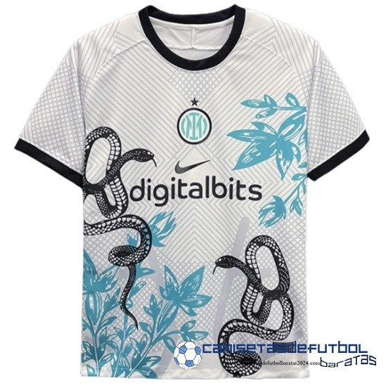 Tailandia Concepto Camiseta Inter Milan Concepto Equipación 2023 2024 Blanco Verde