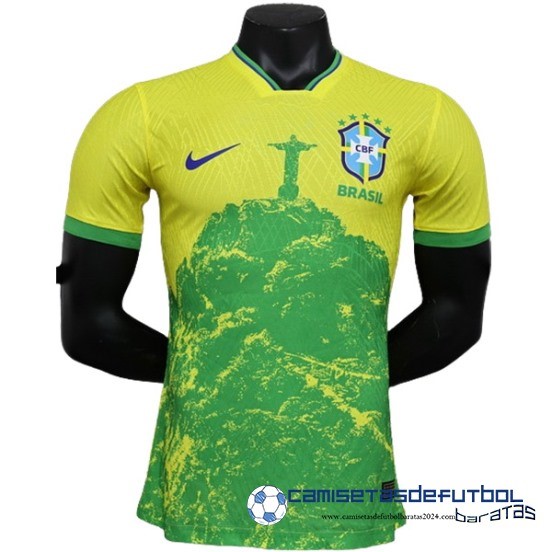Tailandia Jugadores Especial Camiseta Del Brasil Equipación 2023 Amarillo
