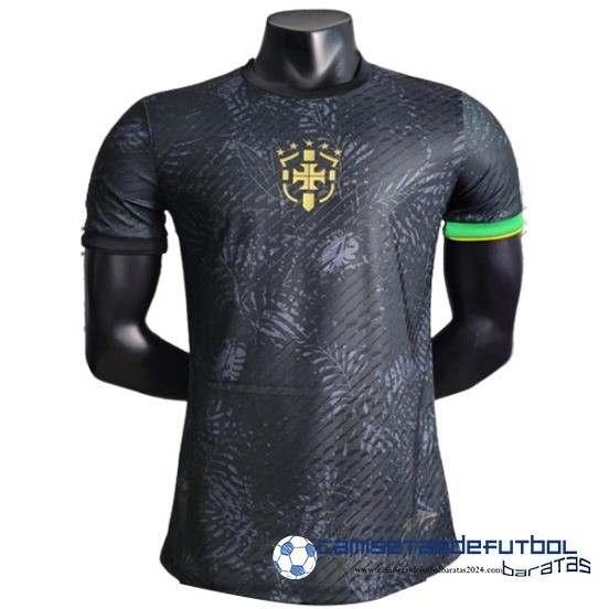 Tailandia Jugadores Especial Camiseta Del Brasil Equipación 2023 Negro Verde