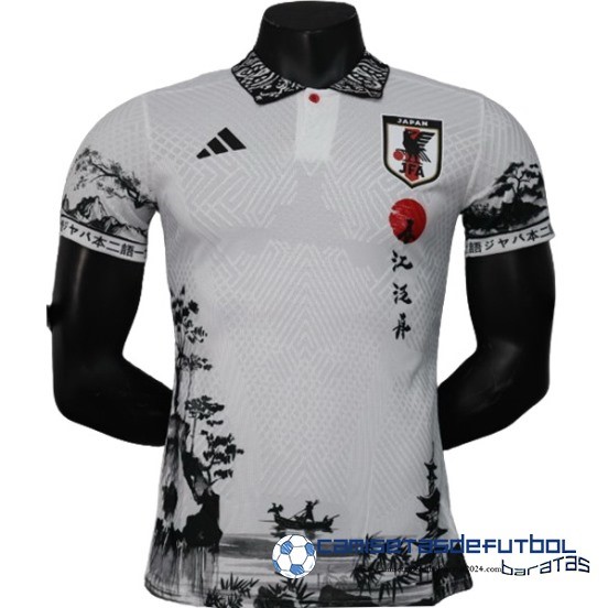 Tailandia Jugadores Especial Camiseta Del Japón Equipación 2024 Negro I Blanco