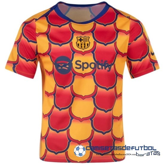 Tailandia Previo al partido Camiseta Barcelona Equipación 2024 2025 Naranja