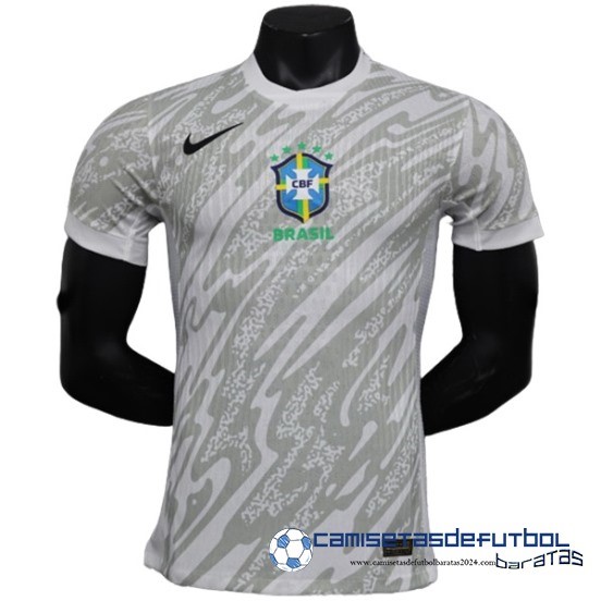 Tailandia Portero Jugadores Camiseta Brasil Concepto Equipación 2024 Blanco